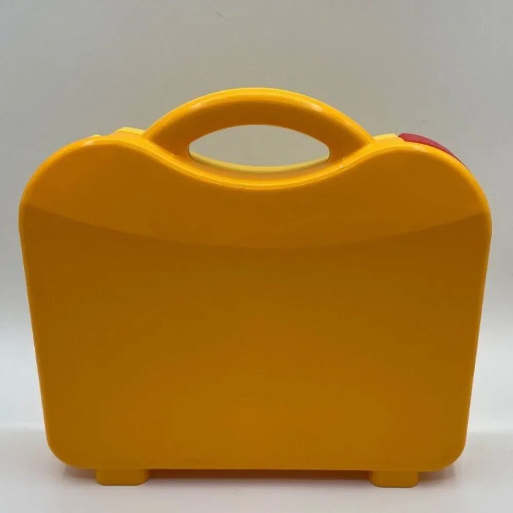 Lego Carrying Case Organizer Storage Container Yellow 11" X 10" - Picture 3 of 5